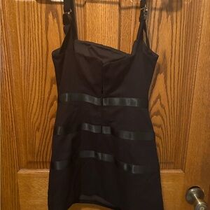 Danielle Guizio Mini Buckle wrap dress